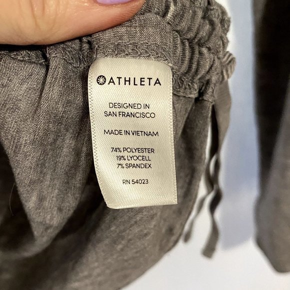 Athleta Encore Gray‎ Cinch Top Size XS - Picture 4 of 7